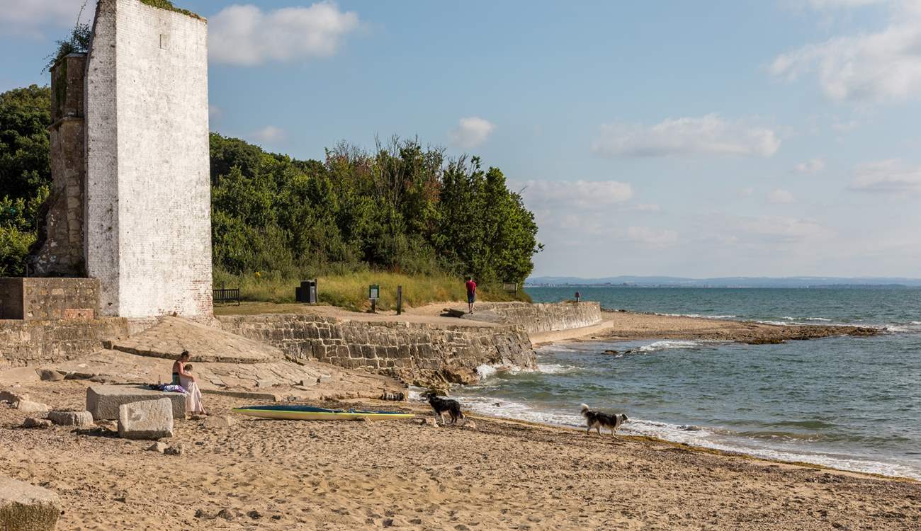 The beach down at St Helens.
