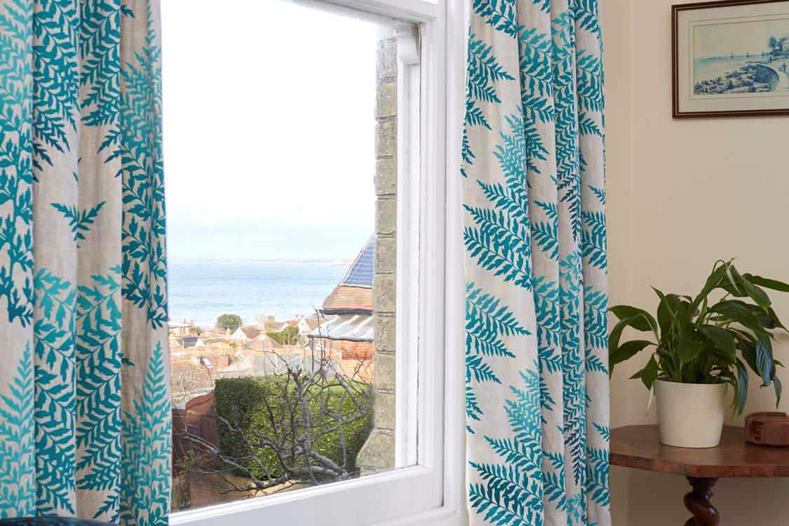 Sea views from the sitting-room.