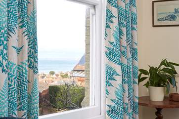 Sea views from the sitting room.