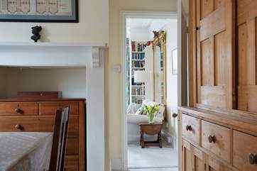 Leading through from the dining room to the siting room.