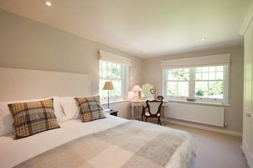 The second double bedroom is equally as stunning as the master bedroom.