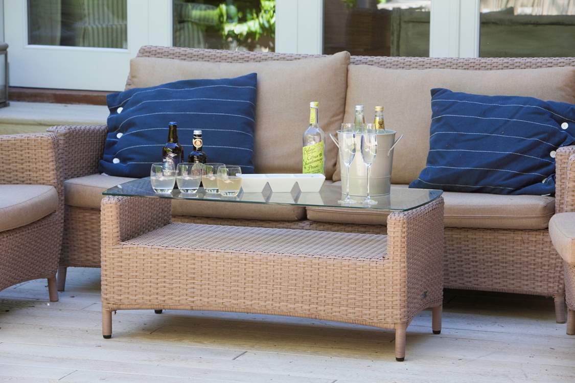 With your favourite drink on ice, enjoy a chilled glass of something special in the garden.