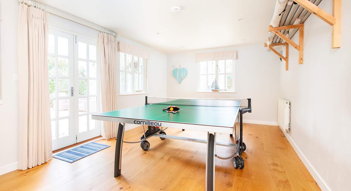 Play a game of ping pong in the games-room - best of three?