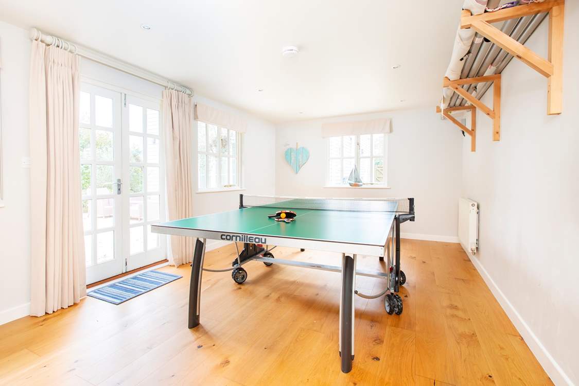 Play a game of ping pong in the games-room - best of three?