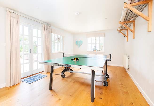 Play a game of ping pong in the games-room - best of three?