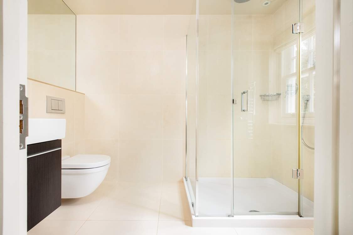 The en suite shower room to the second double bedroom.