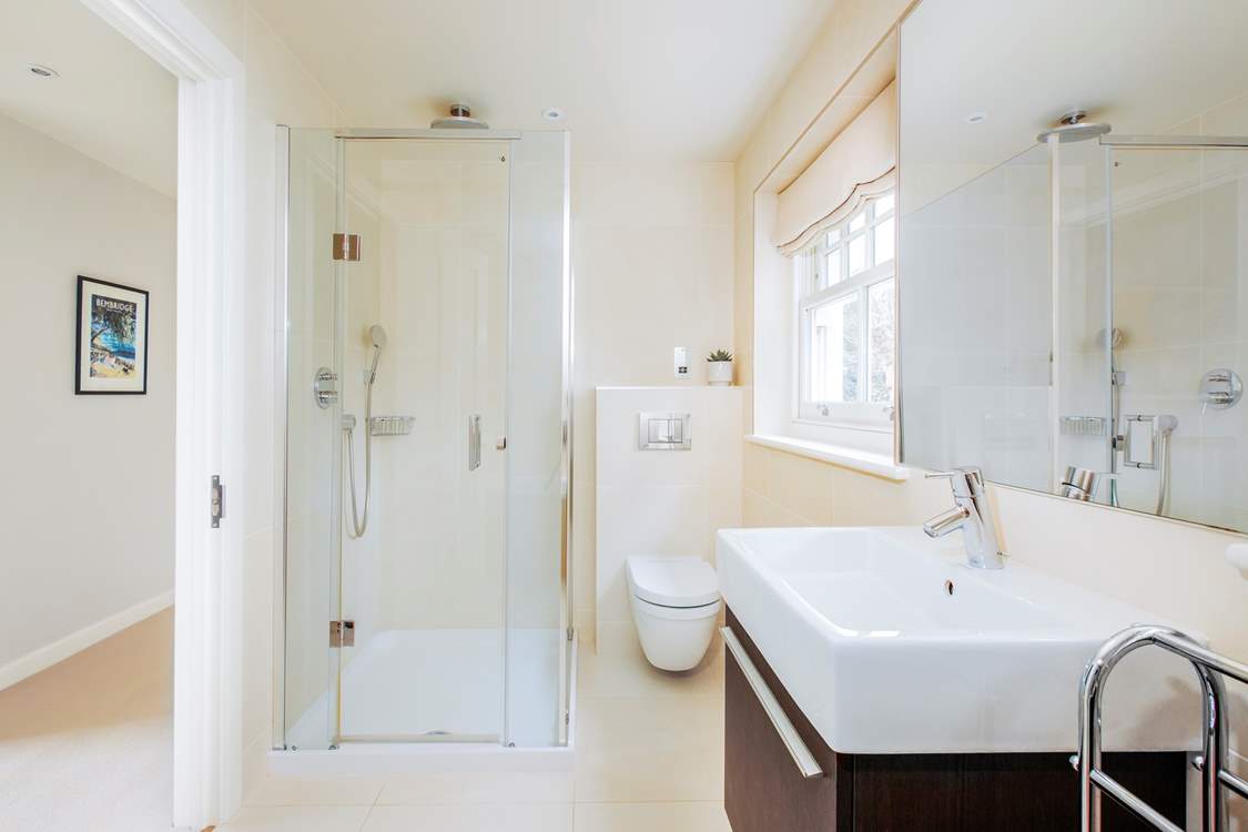 The family bathroom has been decorated to a modern standard and with a shower and bath, this is a great place to wash away the sand from in between your toes.