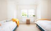 Bedroom three is spacious with twin beds and double fitted cupboards for all your holiday clothes. - Thumbnail Image