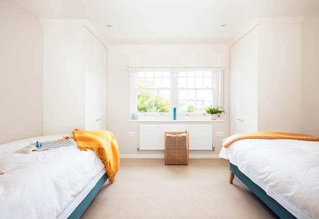Bedroom three is spacious with twin beds and double fitted cupboards for all your holiday clothes.