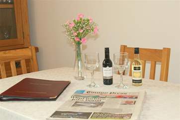 Dining-room with seating for four.