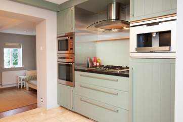 The kitchen boasts all modern conveniences.