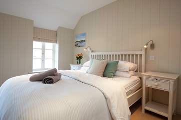 One of two bright, comfortable double bedrooms.