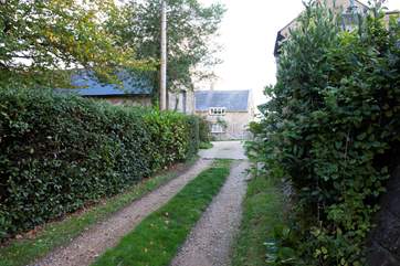 This lovely property is located down a secluded side road.