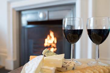 Perfect opportunity to sit back and relax with a glass of wine by the open fire.