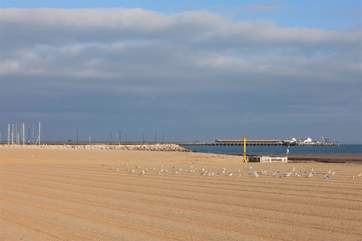Ryde beach is directly across the road from this lovely holiday home.