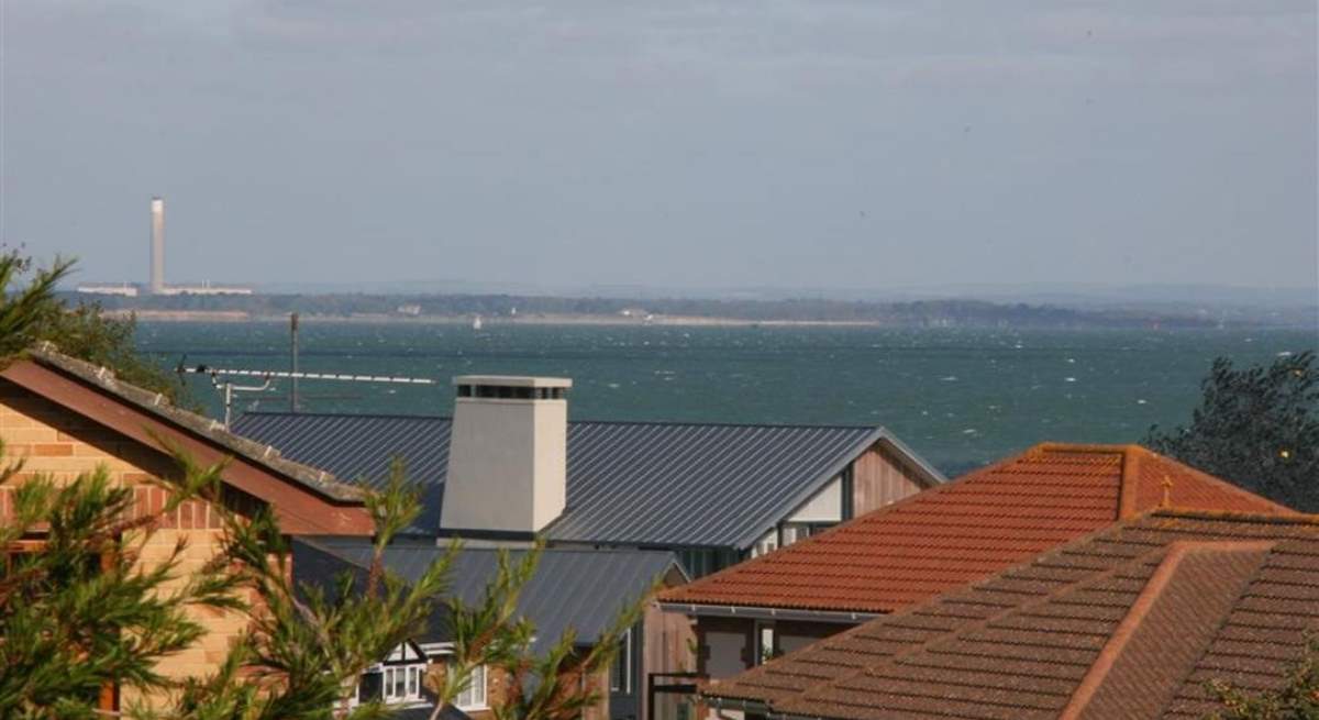 Enjoy the view across The Solent from the house and garden.