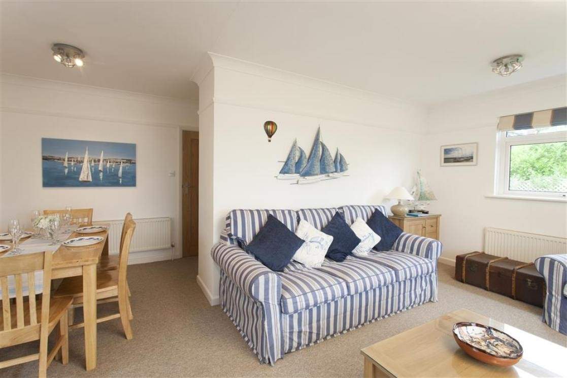 The open plan living-room and dining-room.