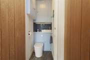 Separate cloakroom.