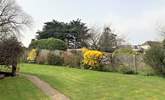 The pretty lawned garden. - Thumbnail Image