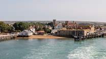 Yarmouth is an historic town and port on the west side of the island. It is named after its location at the mouth of the Yar river.  