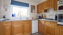 The fully equipped traditional kitchen.