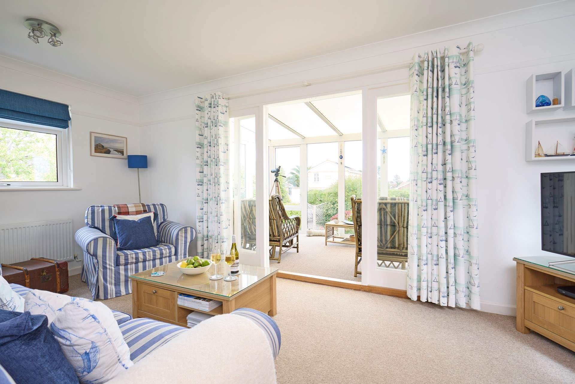 The conservatory is a great spot to sit back and enjoy your favourite book. 