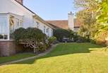The pretty lawned garden