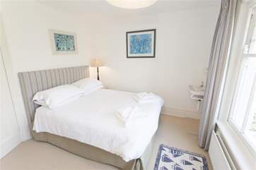 Double bedroom with sea views