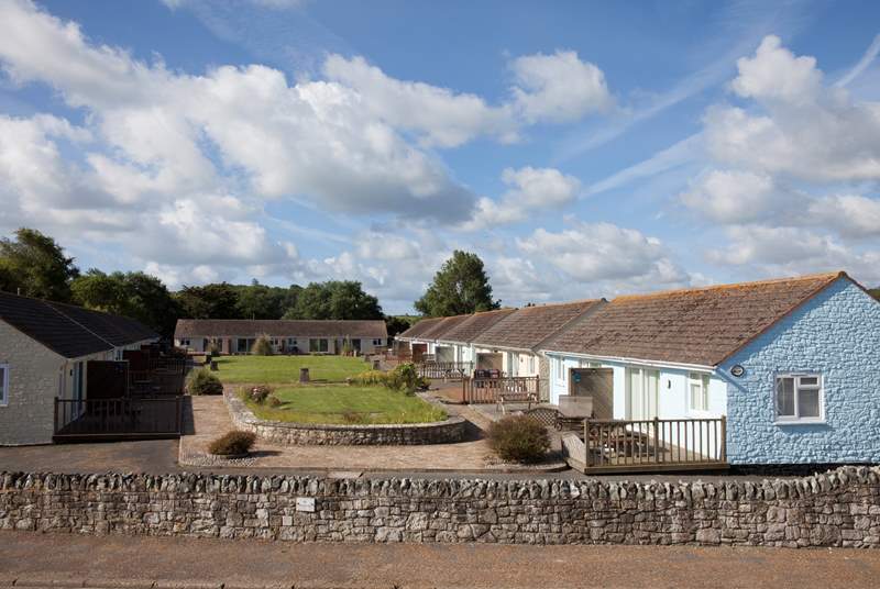 The Beach Retreat is set in a quiet and private development, The Salterns Village.