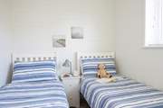 The twin beds are perfect for children.