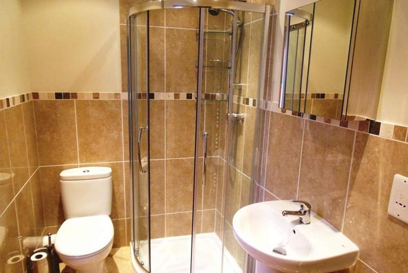 The shower-room.