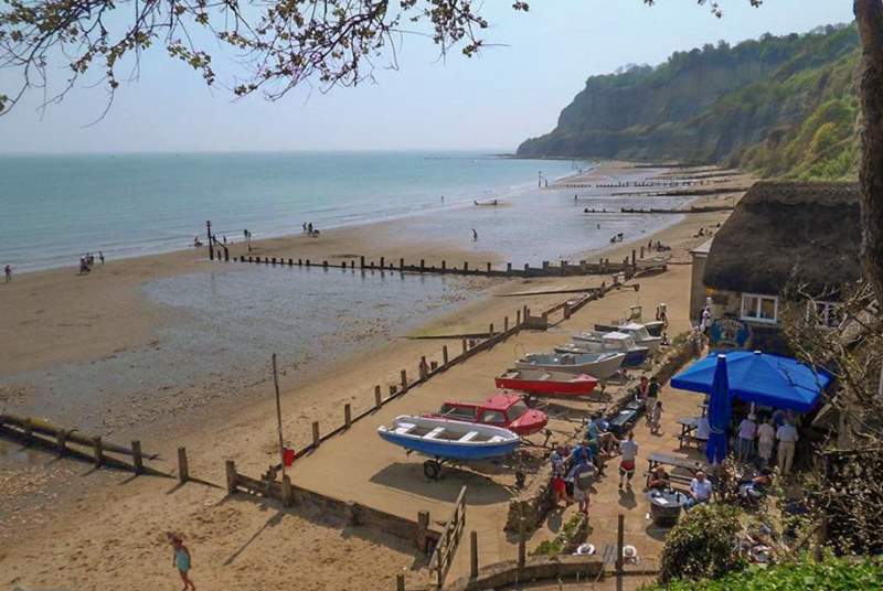 Head to the beach at the bottom of Shanklin Chine and you'll find The Fisherman's Cottage, a unique thatched pub dating back to 1817.