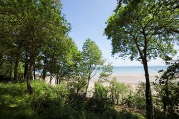 Take a short walk down to Priory Bay beach.