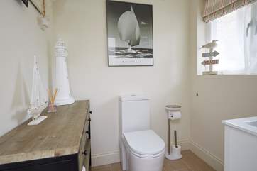 The ground floor cloakroom.