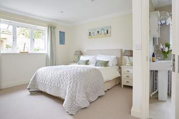 The stylish second bedroom...