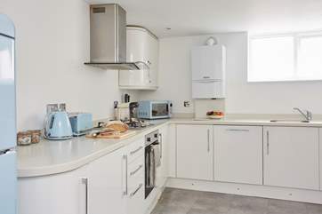 The modern kitchen.