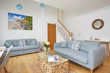 The sitting-room in The Worsley Apartment.