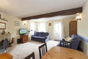 Large open plan living and dining room