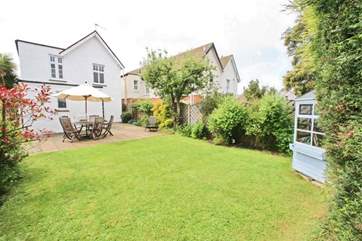 The enclosed garden is perfect for young children.