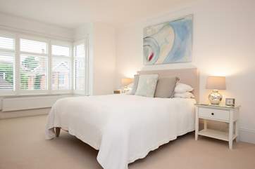 The master bedroom is spacious and light.