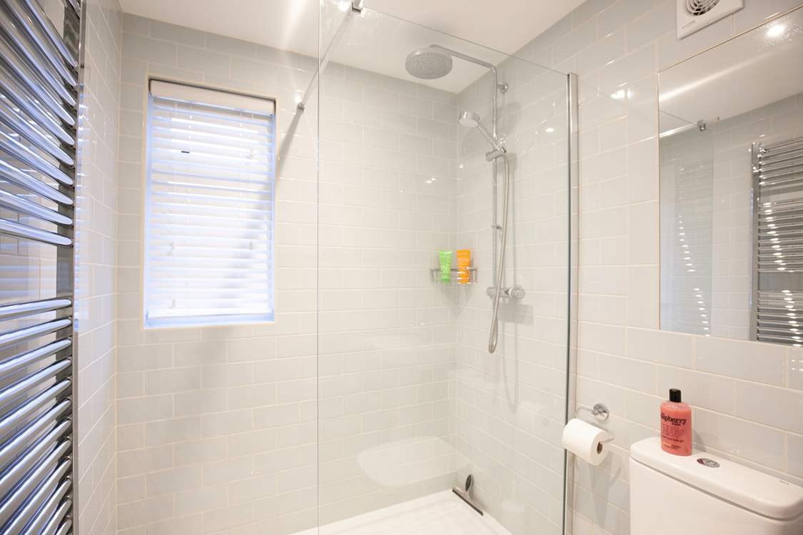 There is a contemporary shower-room located on the ground floor.