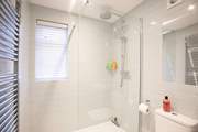 There is a contemporary shower-room located on the ground floor.