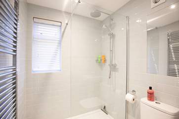There is a contemporary shower-room located on the ground floor.