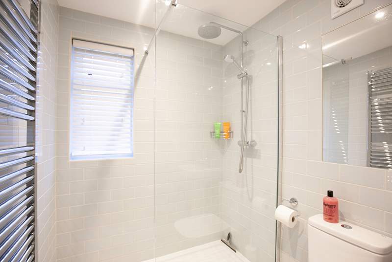 There is a contemporary shower-room located on the ground floor.