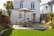 The patio-area is perfect for al fresco dining anytime, day or evening.