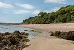 Priory bay is a stroll away along a boardwalk. 