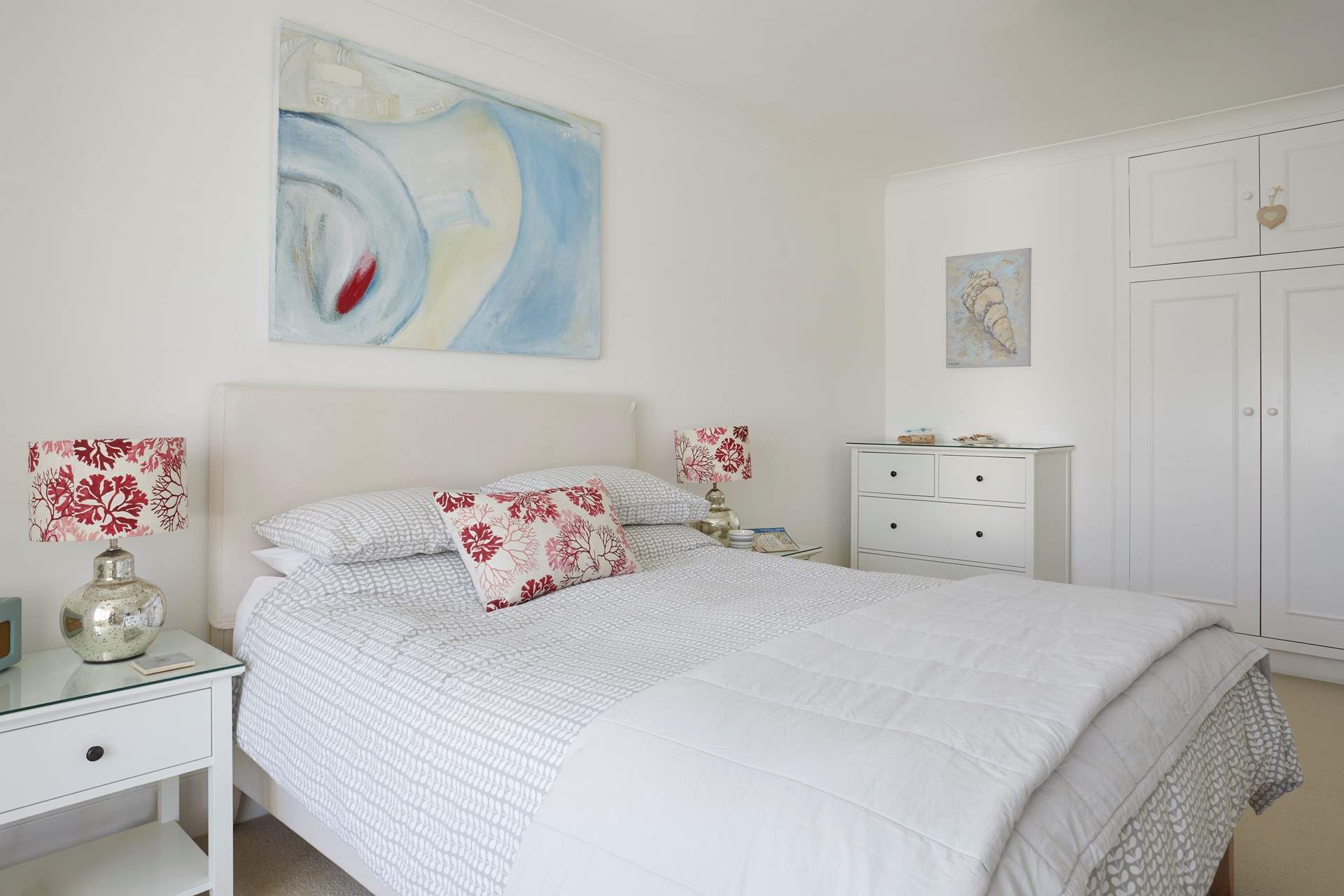Bedroom 1 is very spacious with a comfy king size bed.