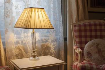Soft light and lace add to the nostalgic atmosphere.