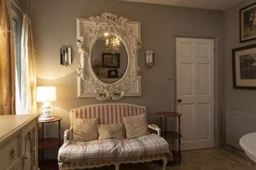 A cozy corner that is perfect for reading and relaxing.