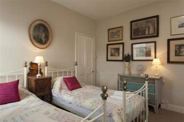 The twin bedroom is light and spacious.
